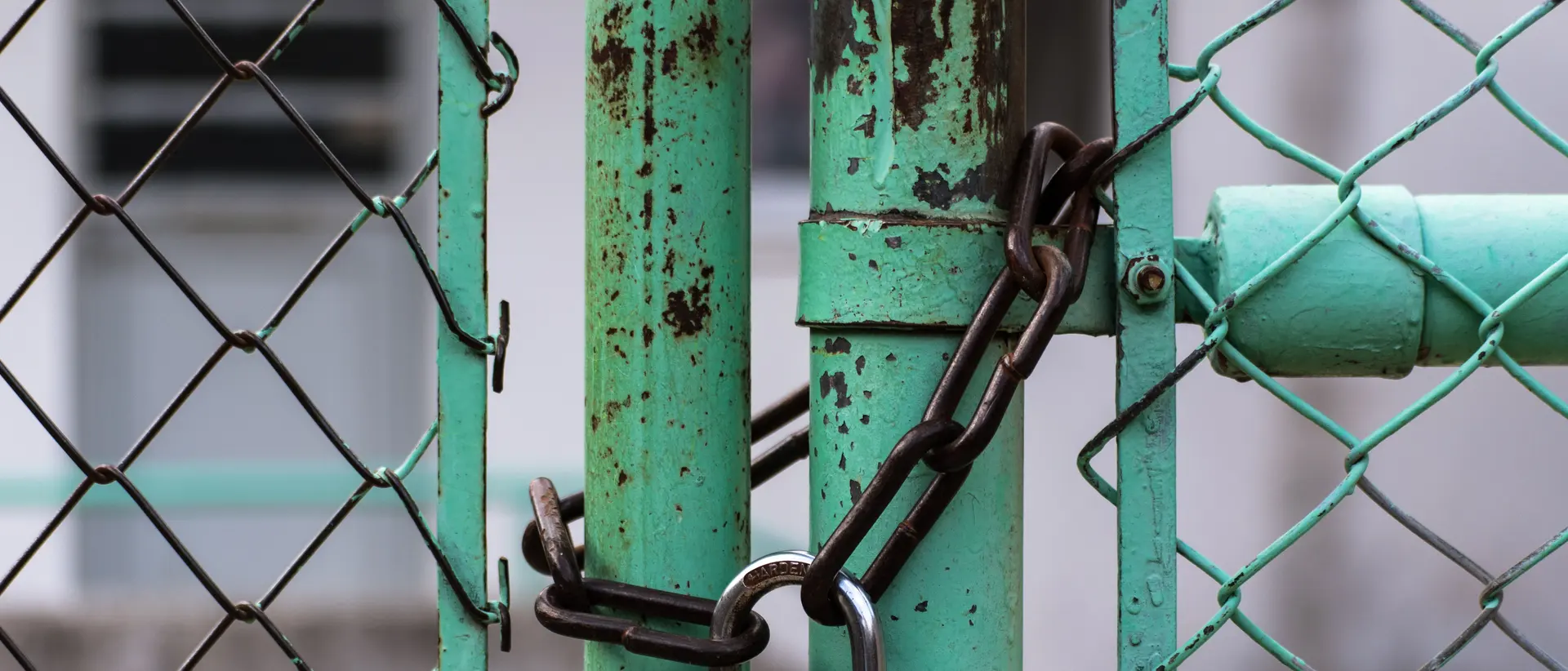 A steel vault door.